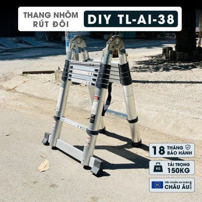 Thang nhôm rút đôi DIY TL-AI-38 hàng chính hãng - Tiêu chuẩn EN131