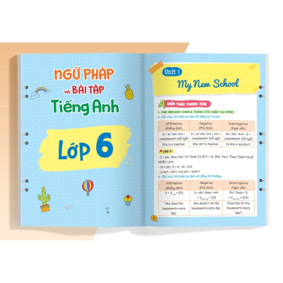 Sách Sổ tay ngữ pháp và bài tập tiếng Anh lớp 6-7-8-9 - MGB