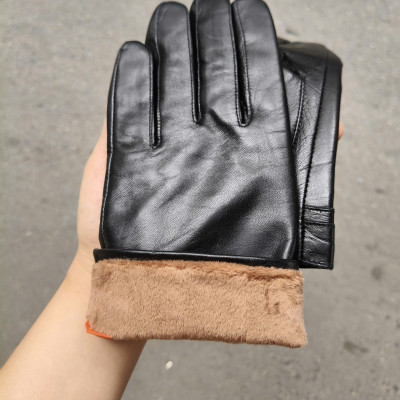 Găng tay nam da dê cao cấp - BHY8101 Bao tay nam lái xe, Găng tay mùa đông. Lót lông mềm mại, dễ chịu khi đeo.