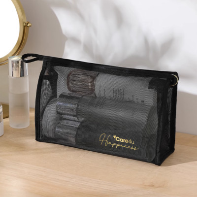 [Tặng mặt nạ Dermal] Túi đựng mỹ phẩm cao cấp tiện lợi Care4u 21.5x8.5x14.5 cm