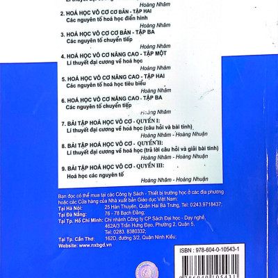 Hoá vô cơ nâng cao tập 3 - Các nguyên tố chuyển tiếp