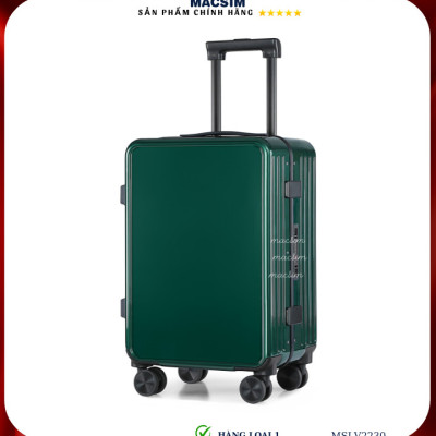 Vali cao cấp Macsim SMLV2230 cỡ 20 inch màu xanh đậm ( dark green)- Hàng loại 1