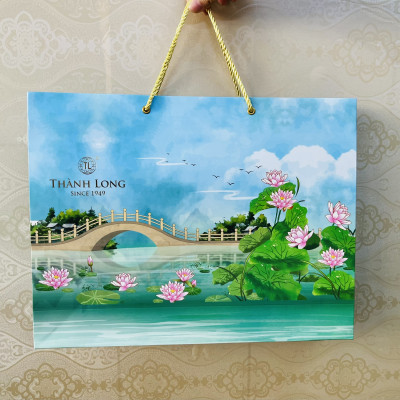 Bộ Hộp Bánh Trung Thu Lộc Phúc - Thành Long - 6 Bánh 1 Trứng 