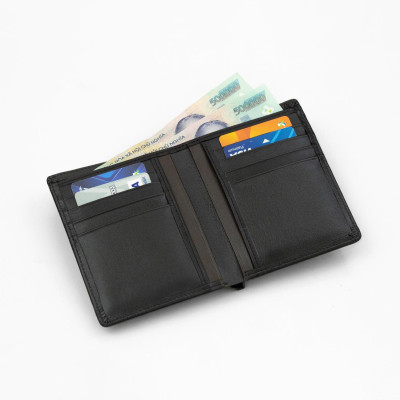 Ví đứng da bò B32D | Anh Tho leather