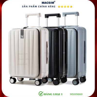 Vali cao cấp Macsim Hanke MSH9860  24 inch- Hàng loại 1 màu trắng