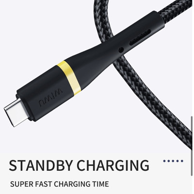 Dây cáp sạc Type-C đa năng USB-C + USB-A ra Type C hiệu WIWU ED-106 sạc nhanh QC 3.0, tốc độ truyền dữ liệu 480Mbps, 2 input tiện dụng (USB-C và USB-A), Chip sạc thông minh - Hàng nhập khẩu