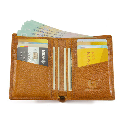 Ví Da Nam, Bóp Da Nam Kim Bảo T16 Da Bò Màu Đen, Nâu, Bò