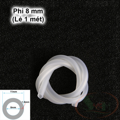 Dây oxy co2 dẻo PVC 4, 8 mm dẫn nước dây chống gập ống bể thủy sinh cá tép cảnh
