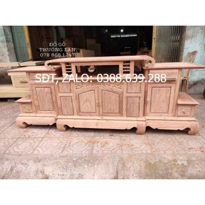 Tủ Sừng trâu gỗ hương đá,kt 217x50x87 kệ tivi nội thất / Đồ Gỗ Thưởng Lan,kệ kê đồ