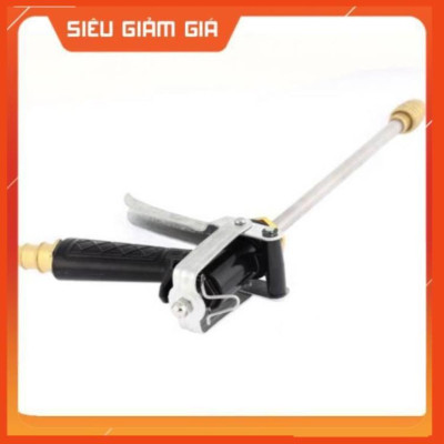 Bộ dây vòi xịt nước rửa xe, tưới cây . tăng áp 3 lần, loại 15m 206318 đầu đồng,cút,nối đen+ tặng mở chai