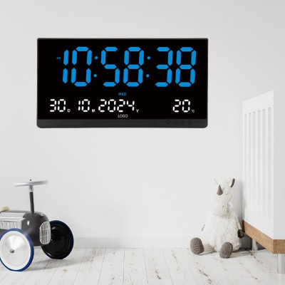 Đồng hồ Led treo tường kích thước lớn 48x25cm