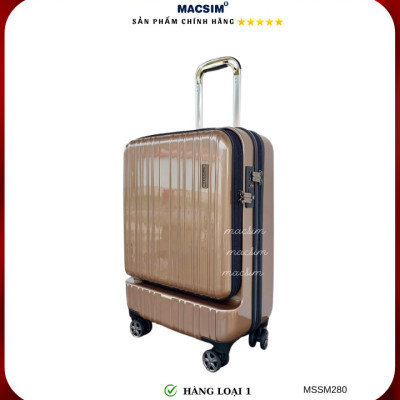 Vali cao cấp Macsim Smooire MSSM280 cỡ 20 inch màu gold hàng loại 1