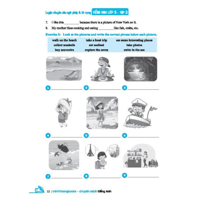 Sách - Global Success Luyện Chuyên Sâu Ngữ Pháp Và Từ Vựng Tiếng Anh Lớp 5 - Tập 2 - Có Đáp Án - Minh Thắng