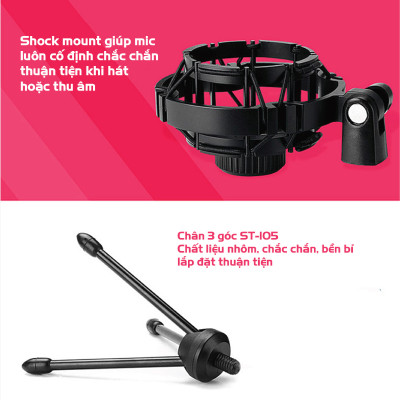 Mic thu âm Takstar PC-K320 [HÀNG CHÍNH HÃNG] - Micro hát karaoke - Mic livestream PC K320 - Mic PC K320 Takstar