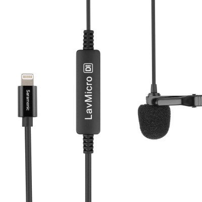 Micro cài áo Saramonic LavMicro Di - Livestream/ Phỏng Vấn/ Quay VLog - Chuyên Dùng Cho Điện Thoại - Hàng Chính Hãng