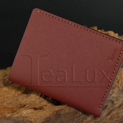 Ví Da Epsom Dáng Đứng Handmade Lealux Epsom Wallet 3