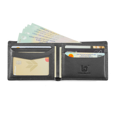 Ví Da Nam, Bóp Da Nam Kim Bảo H56 Da Bò Màu Đen, Nâu, Bò