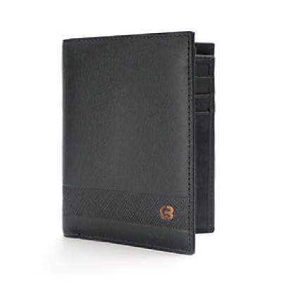 Ví nam Gence dáng dọc da bò Nappa màu đen C15