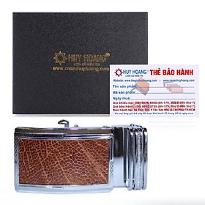 HP9403 - Đầu khóa da đà điểu Huy Hoàng 3,5 phân đầu trắng màu vàng bò