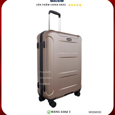 Vali cao cấp Macsim Smooire MSSM332 cỡ 24 inch màu vàng hàng loại 1