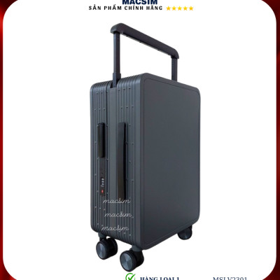 Vali cao cấp Macsim SMLV2301 cỡ 20 inch màu xám- Hàng loại 1