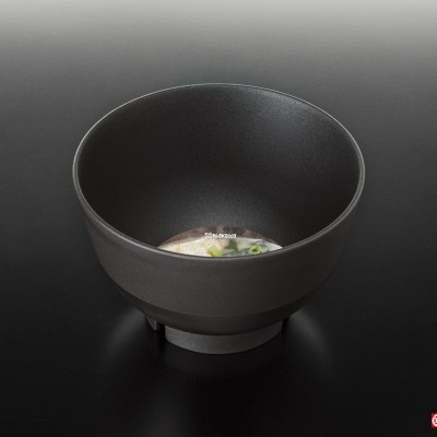 Bát nhựa tròn Sujime Ø11.5cm - Màu nâu - Hàng Nội Địa Nhật Bản