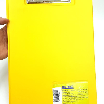 Bìa Trình Ký Đôi Toppoint A4 TOP-135A - Màu Vàng