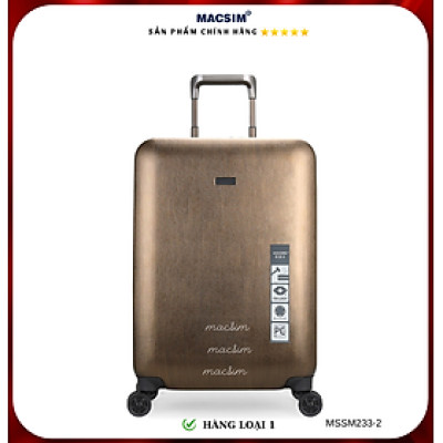 Vali cao cấp Macsim Smooire MSSM233 cỡ 21 inch màu gold - Hàng loại 1