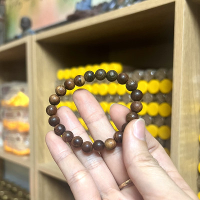 Vòng bách xanh 8ly nhỏ xinh - không dùng hoá chất - thơm tự nhiên - phong thuỷ may mắn - bình an