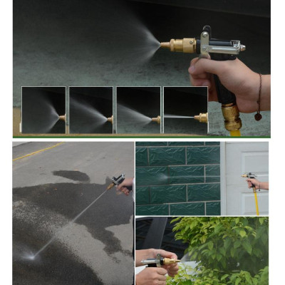 Bộ dây và vòi xịt tăng áp lực nươc 300% loại 10m 712 TI (cút đồng)