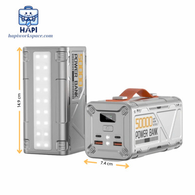 Sạc dự phòng hàng chính hãng WiWU Armor 50.000mAh Wi-P029: Sạc nhanh 100W, năng lượng cả ngày cho laptop