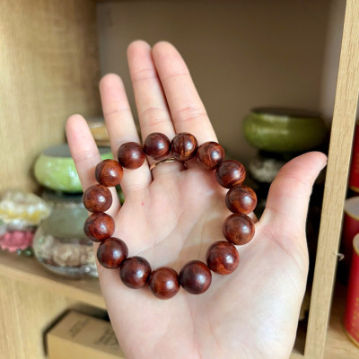 Vòng gỗ Nu Huyết Long - size 14li hàng VIP - Tuyển chọn từng hạt - không sử dụng hoá chất