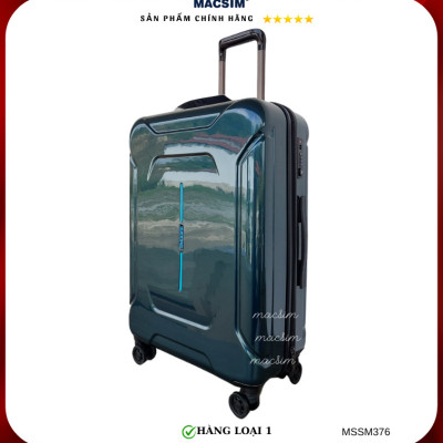 Vali cao cấp Macsim Smooire MSSM376 cỡ 20 inch màu shiny blue - Hàng loại 1