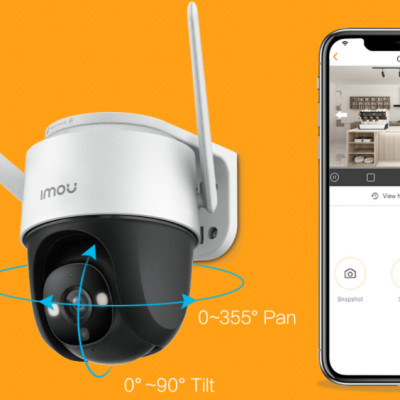CAMERA WIFI IMOU PTZ NGOÀI TRỜI S22FP 2M FULL COLOR XOAY 360 ĐỘ ĐÀM THOẠI 2 CHIỀU, CÓ MÀU BAN ĐÊM - HÀNG CHÍNH HÃNG