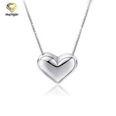 Dây chuyền bạc 925 Huệ Ngân - Tim phồng xinh xắn PP1481