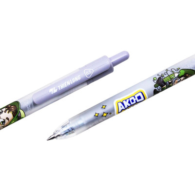 Bút Gel 0.5 mm - Nhân Vật Akooland Tahi - Thiên Long - GEL-074/AK - Mực Đen