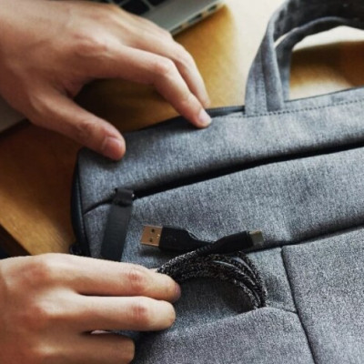 Túi đựng Dành Cho Macbook, Laptop 13, 15 inch UNIQ CAVALIER 2-IN-1 Laptop-Sleeve Vải Dệt_ Hàng chính hãng