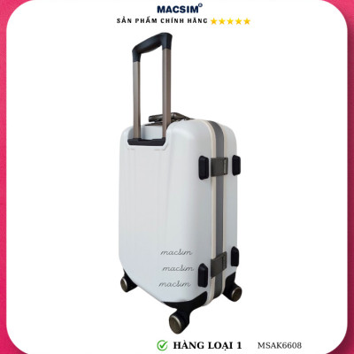 Vali cao cấp Macsim Aksen hàng loại 1 MSAK6608 cỡ 28 inch màu trắng