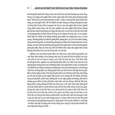 Sách - Nghiên Cứu Chủ Thuyết Phát Triển Của Việt Nam Trong Thời Đại Hồ Chí Minh - VIETNAMBOOK