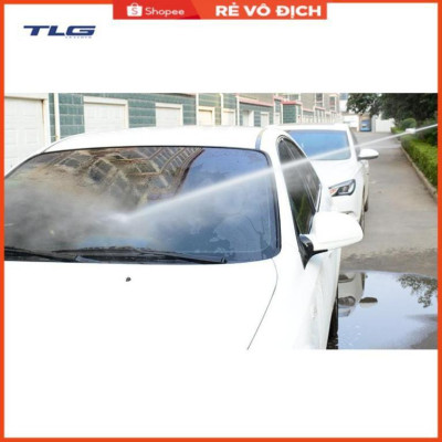 Bộ dây và vòi xịt tăng áp rửa xe tưới cây 206817(cút nhựa nối đen 712-2)