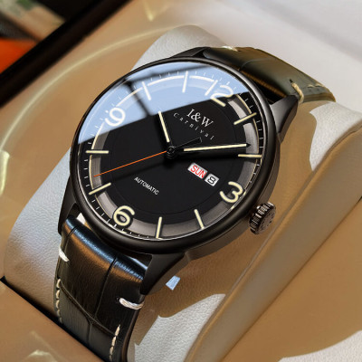 Đồng hồ nam chính hãng IW CARNIVAL IW578G-2 Kính sapphire ,chống xước,Chống nước ,Bảo hành 24 tháng,Máy cơ (Automatic),Dây da cao cấp