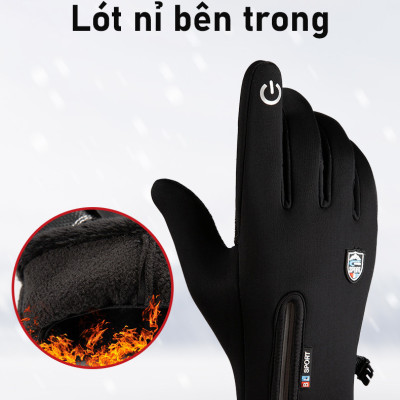 Găng tay giữ ấm mùa đông Rhino G901 B Bao tay thể thao cảm ứng điện thoại , găng tay đi xe máy, xe đạp lót nỉ cho nam nữ - Hàng chính hãng
