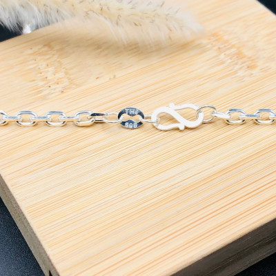 Dây Chuyền Vòng Cổ Nam Bạc Ta Nguyên Chất S99 Kiểu Dây Vuông Bạc Hiểu Minh DBN007T