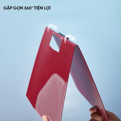 Bìa kẹp tài liệu trình ký ngang nhựa PP, A4, thương hiệu AO+
