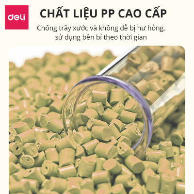 Túi file đựng tài liệu A4 Deli nhiều màu, clear bag bìa đựng tài liệu lưu trữ hồ sơ giấy tờ