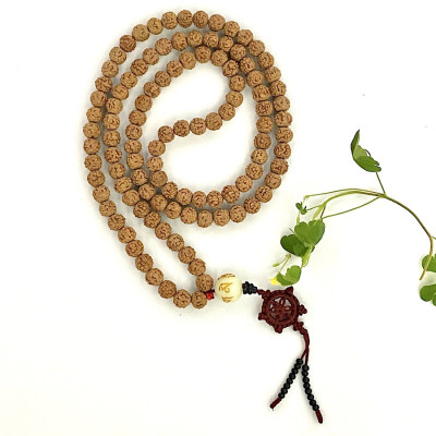 VÒNG CHUỖI 108 HẠT BỒ ĐỀ KIM CANG TỰ NHIÊN 10mm và OM MANI PADME HUM TÂY TẠNG