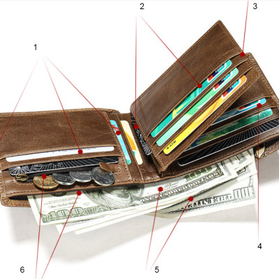 Ví nam 100% da bò thật  cao cấp phong cách mới