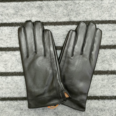 Bao tay da nam BHY8717 Găng tay nam da cừu. Tích hợp cảm ứng, Lót lông ấm