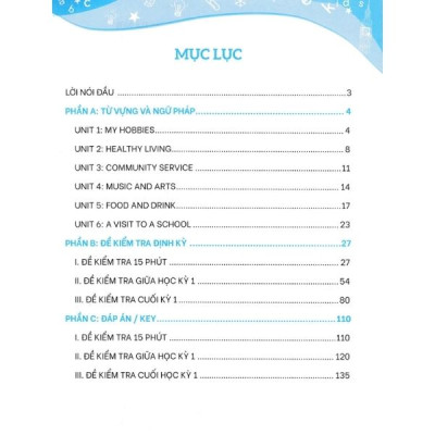 GLOBAL SUCCESS - Bộ Đề Kiểm Tra Định Kỳ 4 Kỹ Năng Tiếng Anh Lớp 7 Tập 1 (Có Đáp Án)