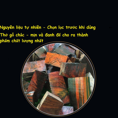 Chuỗi hạt niệm phật loại lớn, gỗ sưa đỏ, dùng để lần hạt, để trong xe ô tô, ... KÈM TÚI NHUNG BỒNG LAI